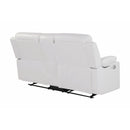 Blanche - Console Reclining Loveseat With LED Lights And Speakers by Unique Piece Furniture