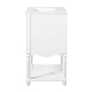 Wave Design Bathroom Vanity With Sink, 2 Drawers And Open Shelf by HouseOfZazla