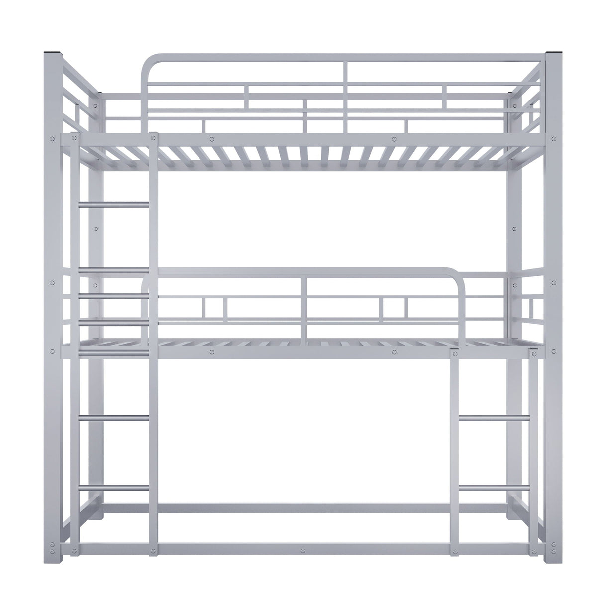 Triple Bunk Bed With Sturdy Construction And Space Saving Design, photo 2 of 16