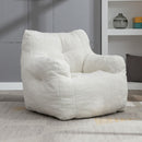 Soft Teddy Fabric Tufted Foam Bean Bag Chair With Teddy Fabric by HouseOfZazla