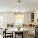 3 Light Drum Pendant Light