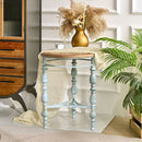 Round Top Carved Table For Living Room by HouseOfZazla