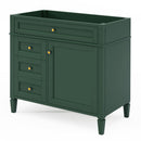 Bathroom Vanity With 2 Drawers And Tip-Out Drawer, Storage Cabinet by HouseOfZazla