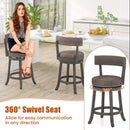 Counter Height Swivel Bar Stools Set of 2 - 24 & 29 Inch by LJGDeals