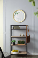Transitional Decor Style Wall Mirror Decor With Frame For Bathroom by HouseOfZazla