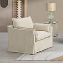 Shane - Chair With 2 Pillows - Beige Linen by Unique Piece Furniture