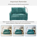 Modern Loveseat Pull Out Sofa Bed With Adjustable Backrest, Two Cup Holders, A Phone Holder, Three Charging Ports And Side Storage Pockets For Living Room by HouseOfZazla