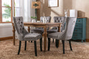 Nikki Collection Modern Velvet Upholstered Dining Chair Set