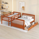 Bunk Bed With Ladders And 2 Storage Drawers by Unique Piece Furniture