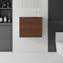 22 Inch Floating Bathroom Vanity with Sink, Soft-Close Door, Ceramic Sink, Plywood by HouseOfZazla