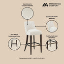 Beever - Barstool With Backrest by HouseOfZazla