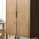 Nolan - Bar Cabinet With Wine Storage - Brown by HouseOfZazla
