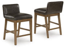 Cabalynn - Upholstered Barstool (Set of 2) - Two-tone Brown by Unique Piece Furniture