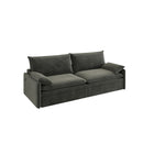 4 Seat Convertible Sleeper Sofa Bed, Modern With Storage
