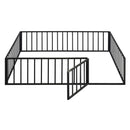 Metal Floor Bed Frame With Fence And Door by Unique Piece Furniture