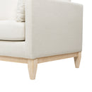 Knox 84' Modern Farmhouse Sofa, Flax White Linen