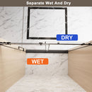 Frameless Single Sliding Shower Door, Square Tube Track by HouseOfZazla
