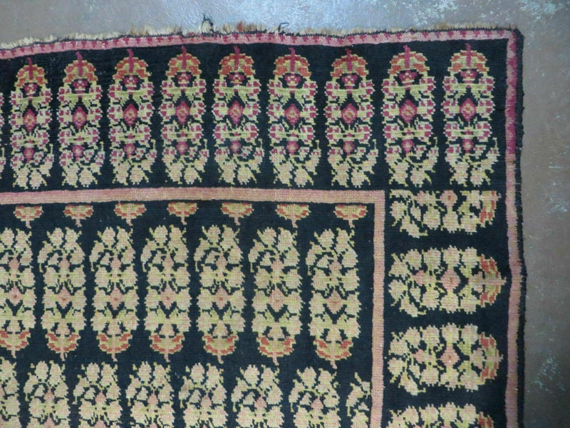 4' X 9' Antique Karabagh Caucasian Rug Handmade Wool Carpet Organic Dyes Nice