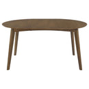 Thomson - Oval Dining Table With Removable Leaf - Walnut