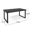 2-Piece Solid Acacia Wood Outdoor Dining Set