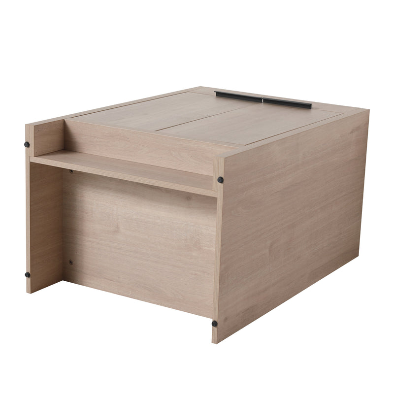 24 Inch Freestanding Bathroom Vanity with Black Ceramic Sink & 2 Soft-Close Cabinet Doors (BLO-G-BL9060BK),W1286S