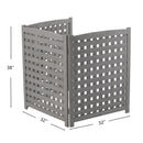 3 Panel Outdoor Air Conditioner Fence Screen by HouseOfZazla