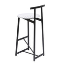 Modern Bar Stools With Backrest For Kitchen (Set of 3) by HouseOfZazla