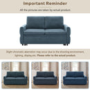 Convertible Sofa Bed Loveseat With Adjustable Backrest And USB Ports by HouseOfZazla