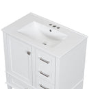 Bathroom Vanity, Modern Bathroom Cabinet With Sink Combo Set, Bathroom Storage Cabinet With A Soft Closing Door And 3 Drawers, Solid Wood Frame by HouseOfZazla