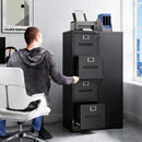 Storage Vertical Filing Cabinet With Lock by HouseOfZazla