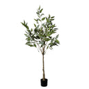 5Ft Realistic Artificial Eucalyptus Tree In Pot With Lush Leaves For Home Office Decor - Green Leaves by HouseOfZazla