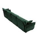 Modern Sofa & Pillows, Textured Cover, High Rebound Cushions by HouseOfZazla