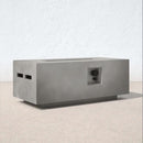 Propane Outdoor Durable Fire Pit Table - Gray by HouseOfZazla