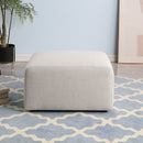 No Assembly Required Black Sofa Ottoman