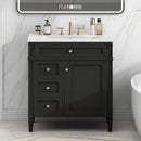 Bathroom Vanity With Top Sink, Storage Cabinet With 2 Drawers, Tip Out Drawer by Unique Piece Furniture