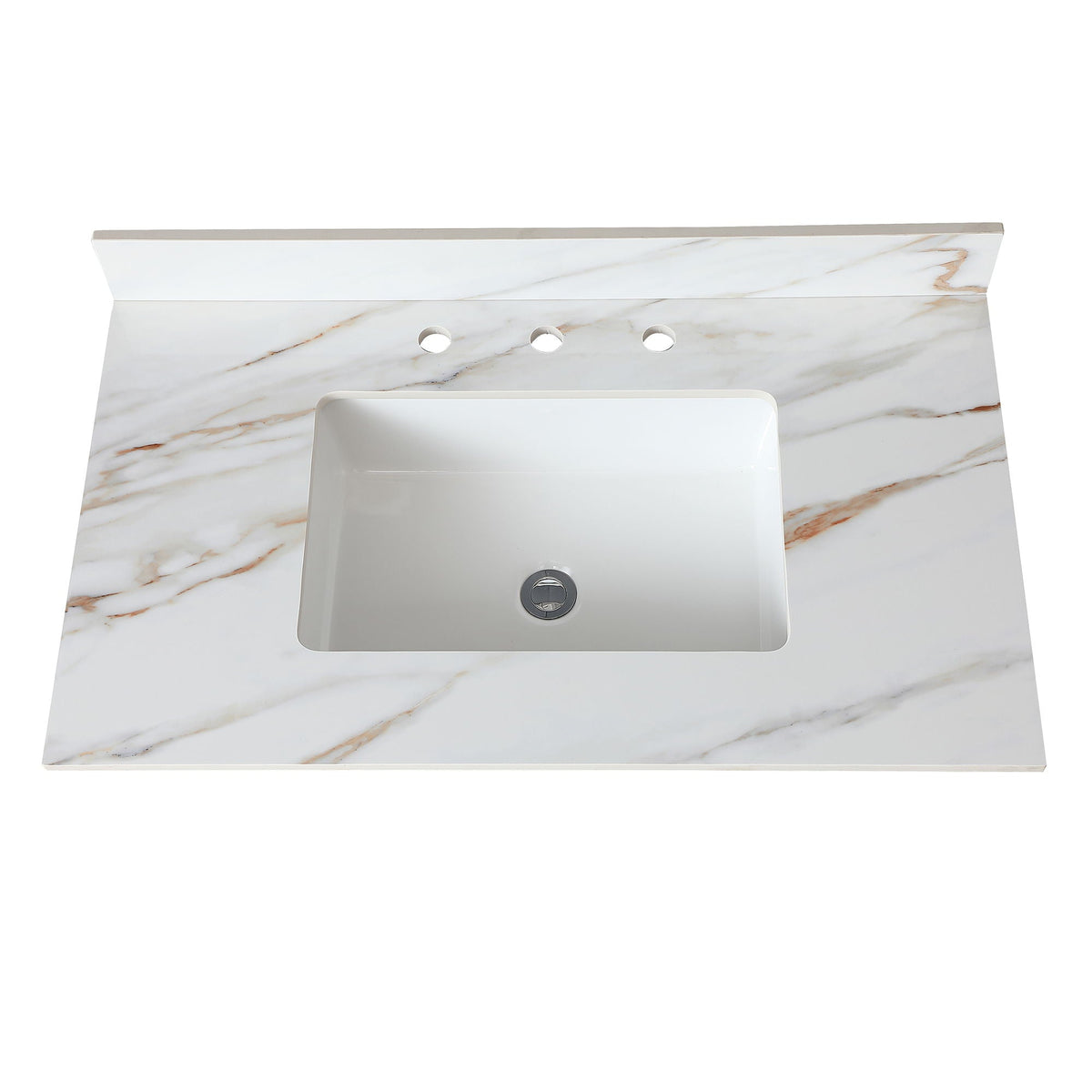 Vanity Top With Undermount Sink And Backsplash, Sintered Stone, photo 2 of 40