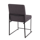 Fuji - Contemporary Modern Elegance With High Back Dining Chair (Set of 2) by HouseOfZazla
