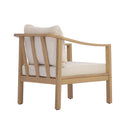 Acacia Wood Patio Furniture Club Chair with Soft Cushion by HouseOfZazla