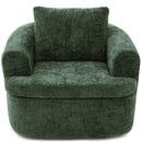 Modern Swivel Barrel Chair With Dual-Layer Cushion by HouseOfZazla