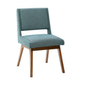 Dining Chair With Upholstered Seat And Back (Set of 2) - Blue by HouseOfZazla