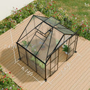 Double Door Polycarbonate house Raised Base And Anchor Aluminum Heavy Duty Walk In houses For Outdoor Backyard In All Season by HouseOfZazla