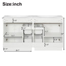 Bathroom Vanity With 2 Doors, 2 Drawers, Adjustable Shelf, Hidden Slides & Soft Close Hinges