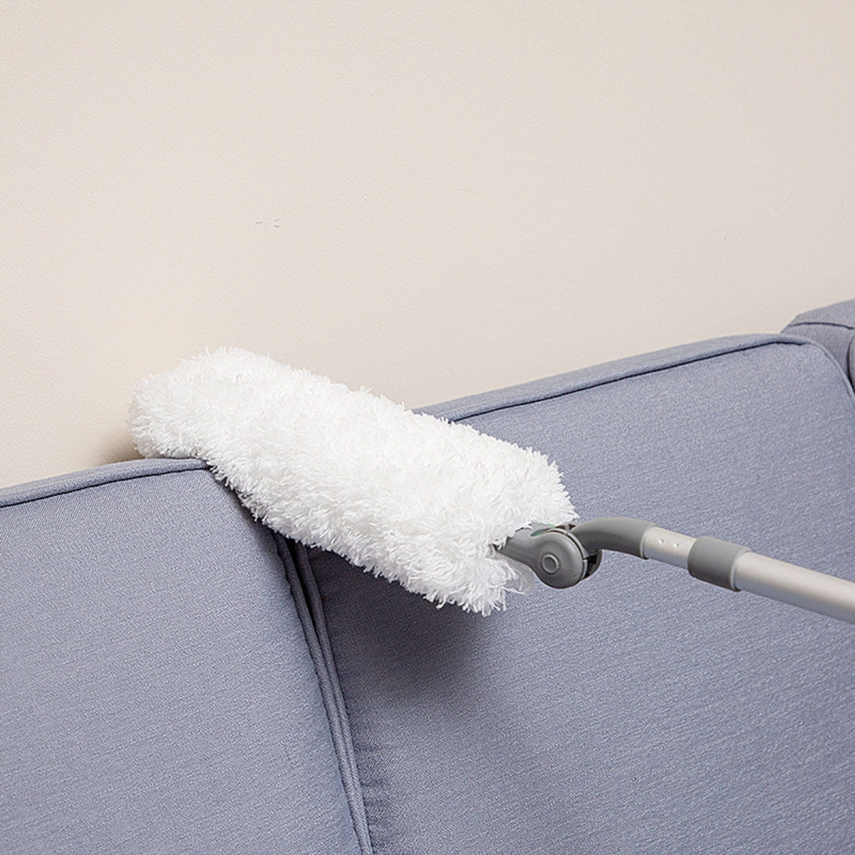 Long Handle Duster With Extension Bar, Home Dust Collector - White, photo 3 of 10