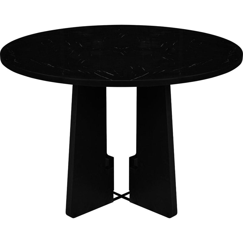 5-Piece Round Dining Table set, 43-Inch Modern Dining Table and 4 Upholstered Chairs for Dining Room, Kitchen Room, Living Room, Easy Assembly