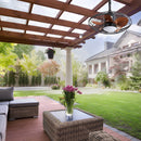 Outdoor Ceiling Fan With DC Motor And LED Light, Blades, Reversible For Patios - Black by HouseOfZazla