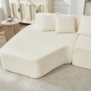 Compression Sectional Couch with Comfy Chaise