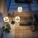 Royal - 3 Arm Arc Floor Lamp, Oil Rubbed Bonze With Linen Shade, 4 Way Rotary Switch - Oil-Rubbed Bronze by HouseOfZazla