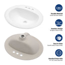 20.3 Inch Drop-In Bathroom Sink by HouseOfZazla
