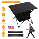 Foldable Camping Table With Storage Basket Rustproof Portable Aluminum Alloy Roll-Up Camping Table With Carrying Bag For Camping Hiking BBQ Picnic Fis by GBruno Store