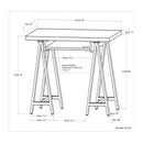 Sawhorse - Handcrafted Solid Desk by Unique Piece Furniture